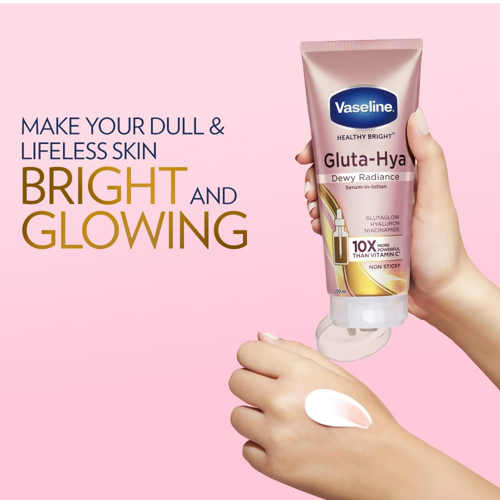 Vaseline Gluta-Hya Dewy Radiance Serum-In-Lotion - Distacart