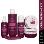 Bare Anatomy Curl Defining Kit (Shampoo + Mask + Leave In Conditioner + Gel)