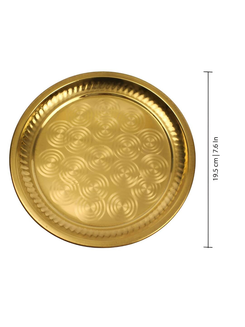 Spillbox Gold-Toned Brass Ring Thali Pooja Essential