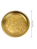 Spillbox Gold-Toned Brass Ring Thali Pooja Essential