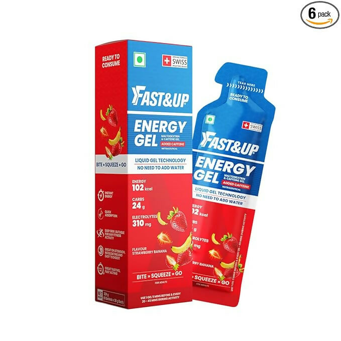 Fast&Up Energy Gel-Strawberry Banana Flavour - Distacart