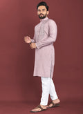 Prazu Fashion Onion Pink Soft Silk Real Mirror Work Kurta - Distacart