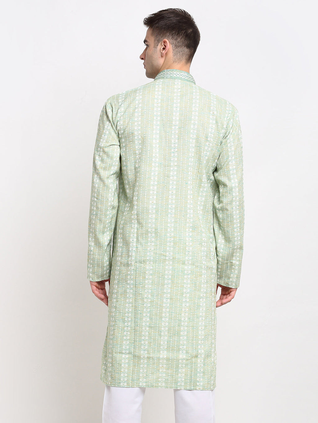 Jompers Men's Woven Kurta - Green