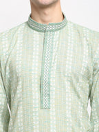 Jompers Men's Woven Kurta - Green