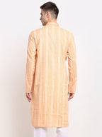Jompers Men's Woven Kurta - Orange
