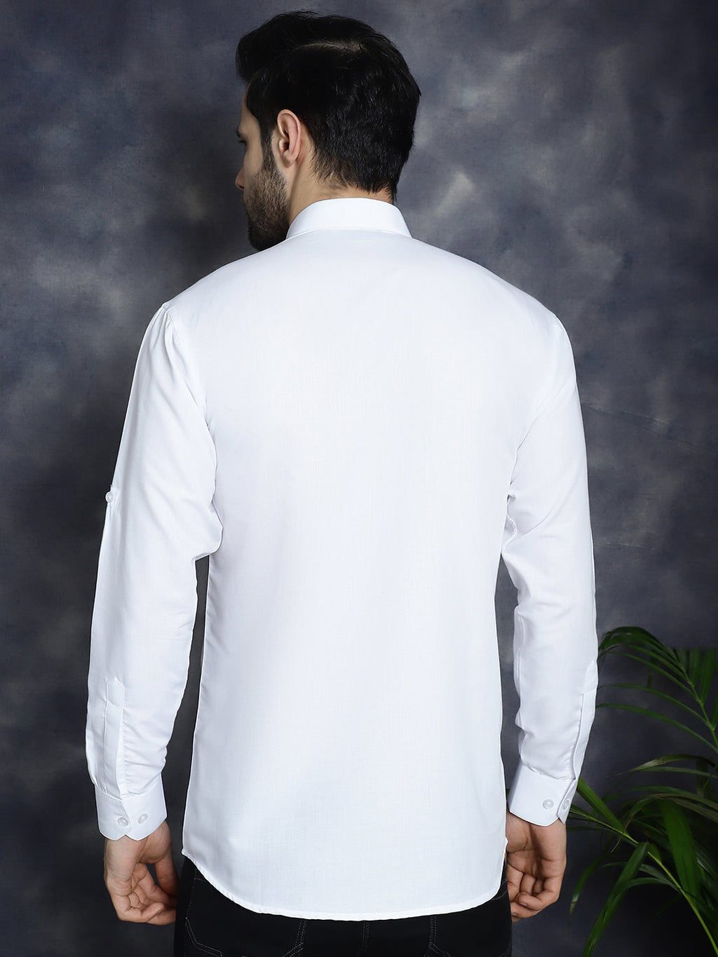 Jompers Men's White Solid Short Kurta