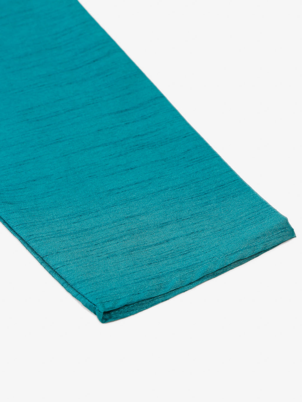 Jompers Men's Solid Dupion Silk Kurta - Teal