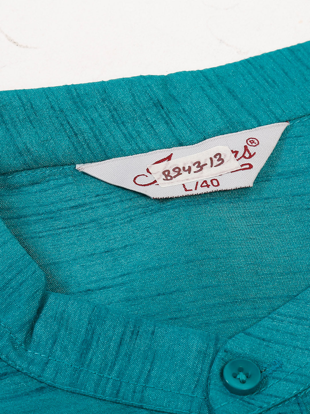 Jompers Men's Solid Dupion Silk Kurta - Teal