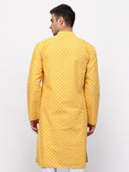 Jompers Men Mustard Chikankari Kurta Only - Distacart