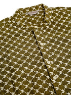 Jompers Men's Olive Green Chikankari Kurta Only