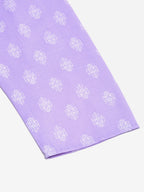 Jompers Men's Cotton Floral printed Kurta - Purple