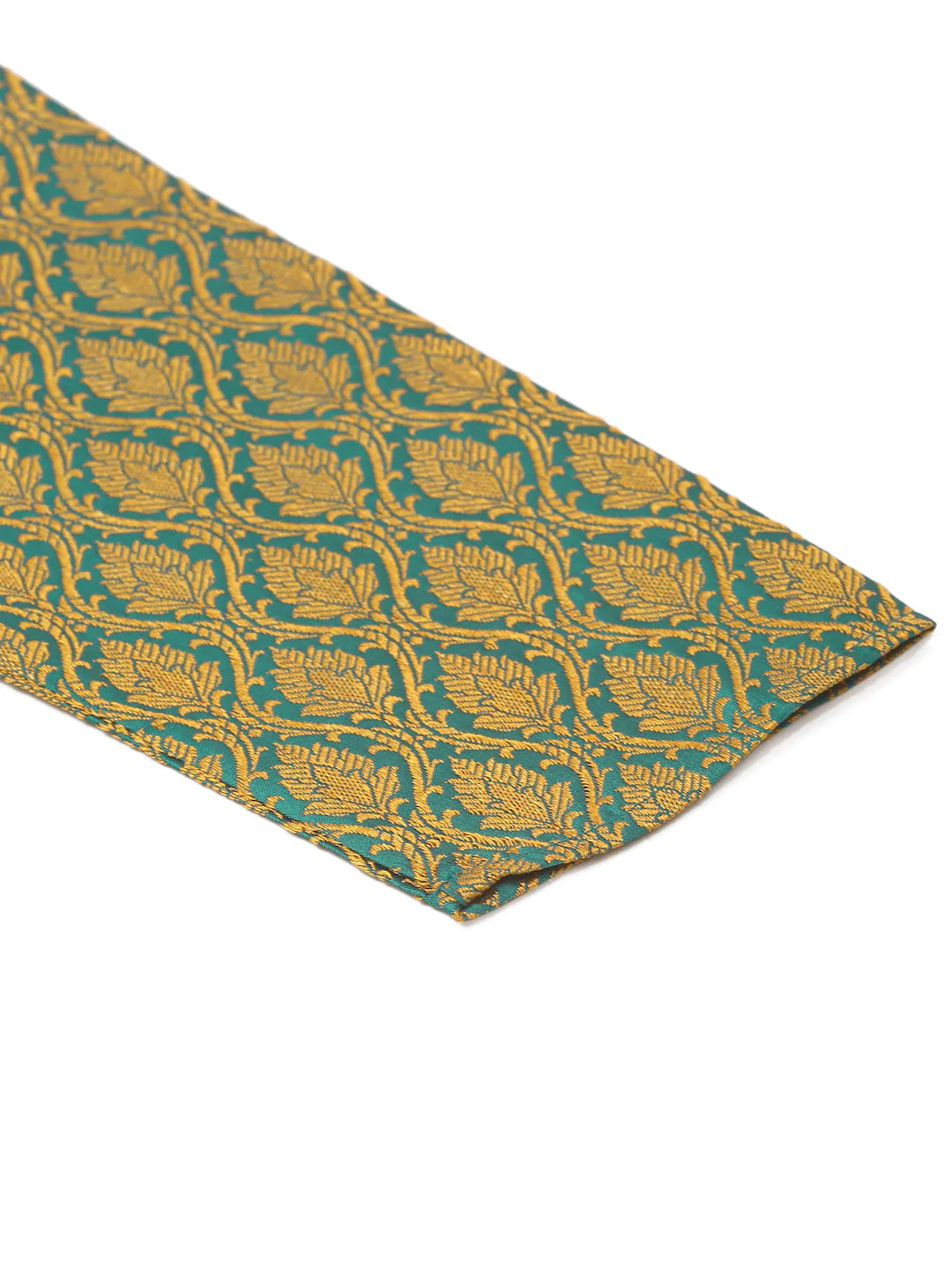 Jompers Men's Woven Design Jacquard Kurta - Green