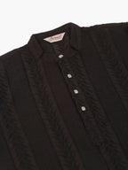 Jompers Men's Pure Cottom Embroidered Kurta Only - Black