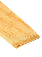 Jompers Men's Silk Blend Collar Embroidered Kurta Only - Golden