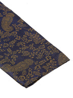 Jompers Men's Navy Blue Paisley Printed Kurta Only