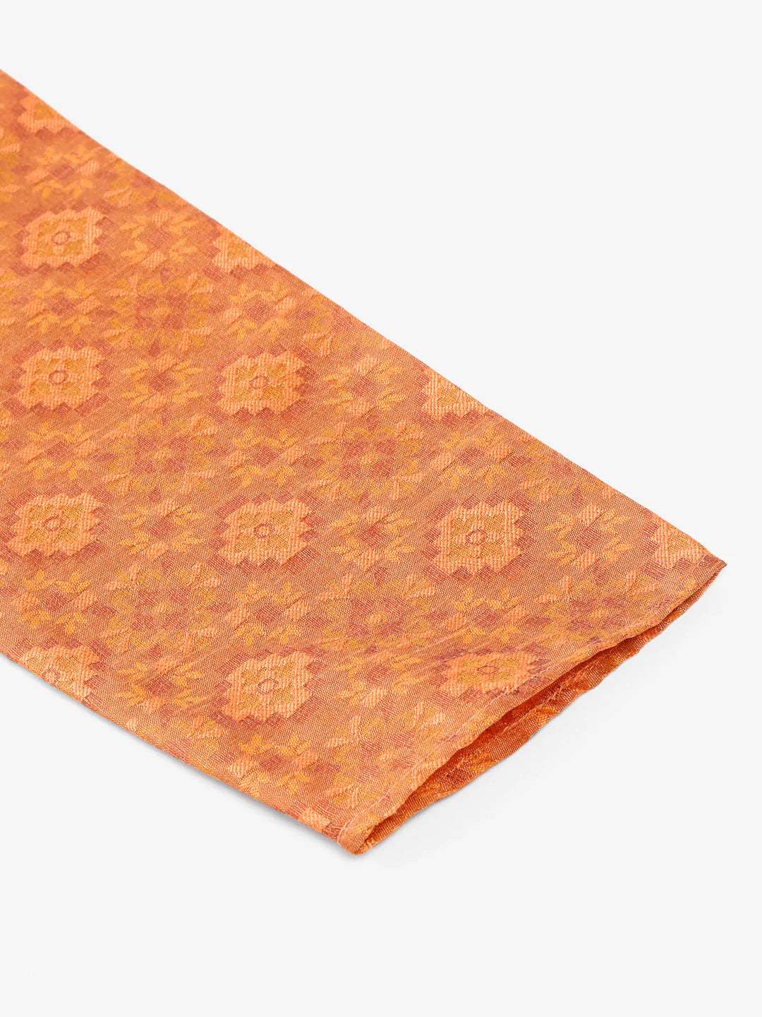 Jompers Men's Peach Floral Printed Kurta Only