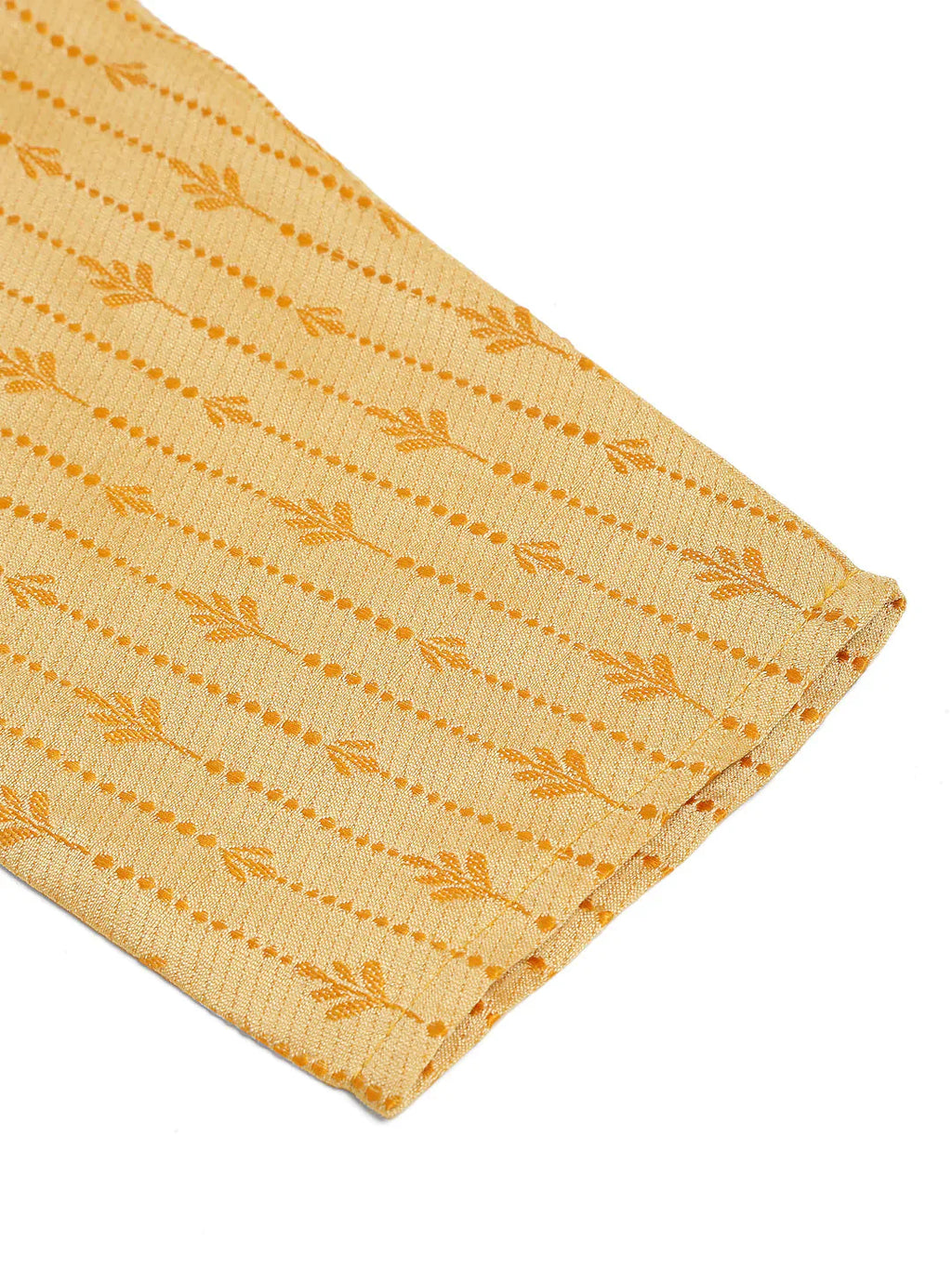 Jompers Men's Golden Embroidered Kurta Only