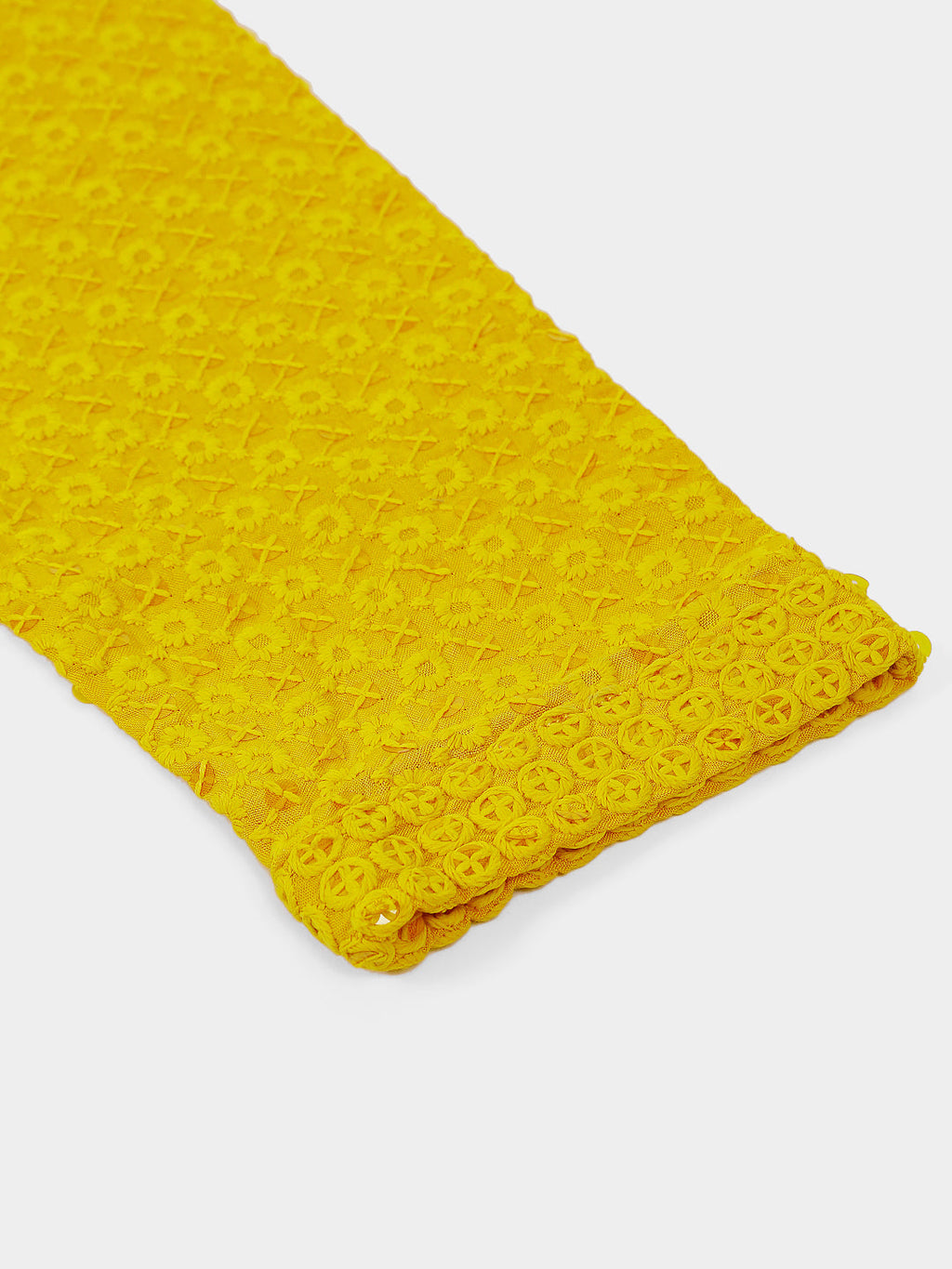 Jompers Men's Yellow Chikankari Embroidered and Sequence Kurta