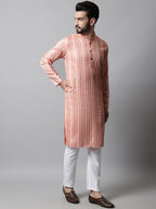 Jompers Men's Coral Geomatric Printed Kurta