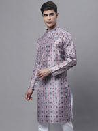Jompers Men's Blue Digital Printed Kurta