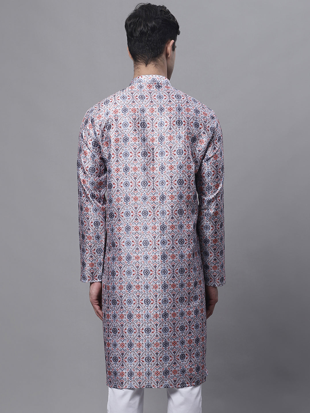 Jompers Men's Blue Digital Printed Kurta
