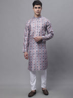Jompers Men's Blue Digital Printed Kurta
