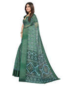 Vamika Cotton Green Jari Border Bollywood Style Saree (VASU GREEN) - Distacart