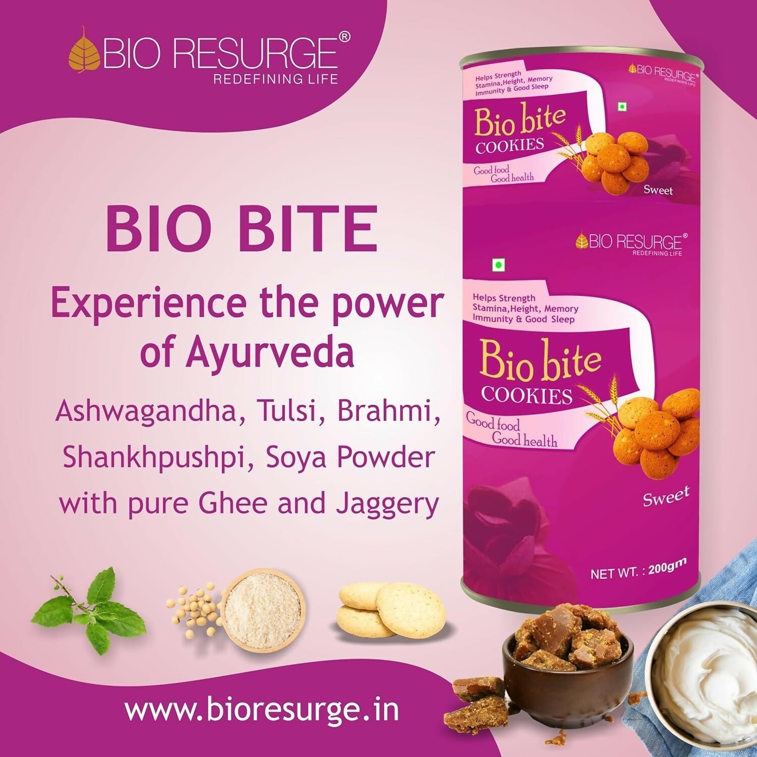 Bio Resurge Healthy Biscuits Meeting your Nutritional Requirements - Distacart