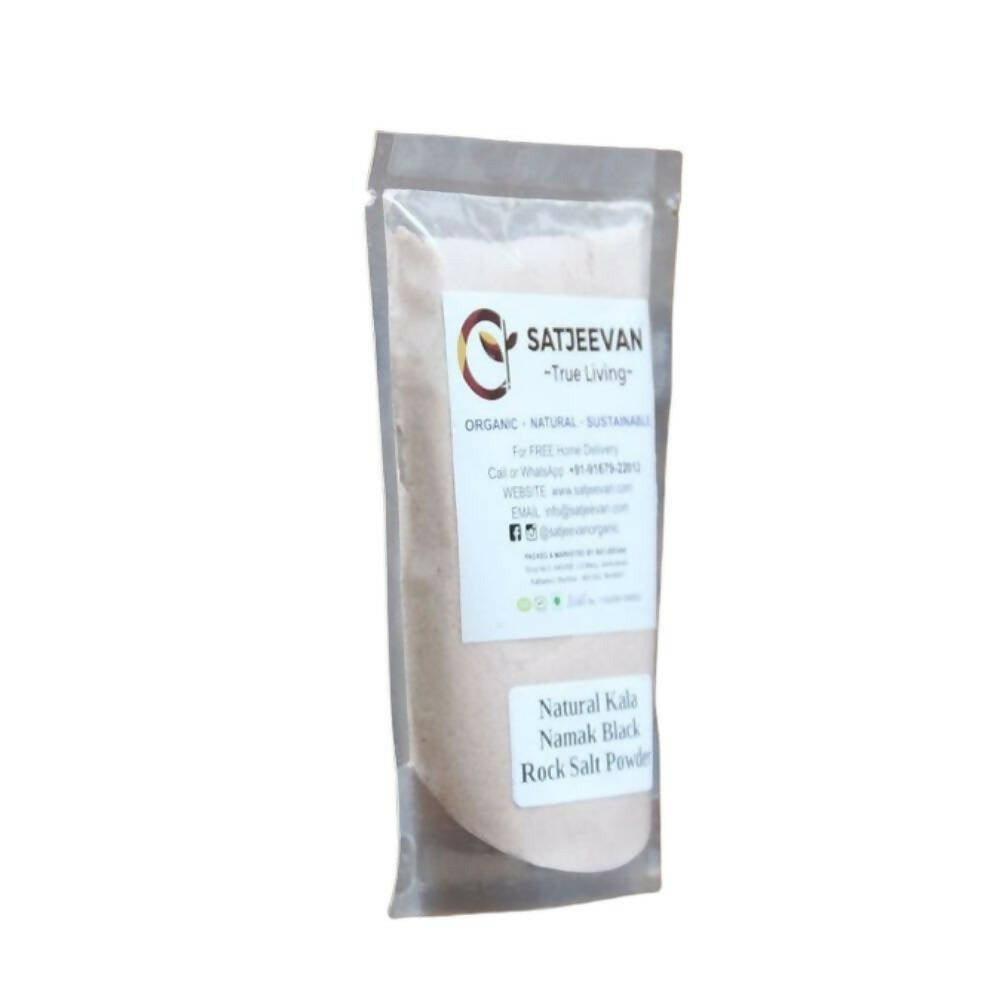 Satjeevan Natural Kala Namak Black Rock Salt Powder - Distacart