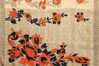 Vamika Orange Printed Art Silk Saree