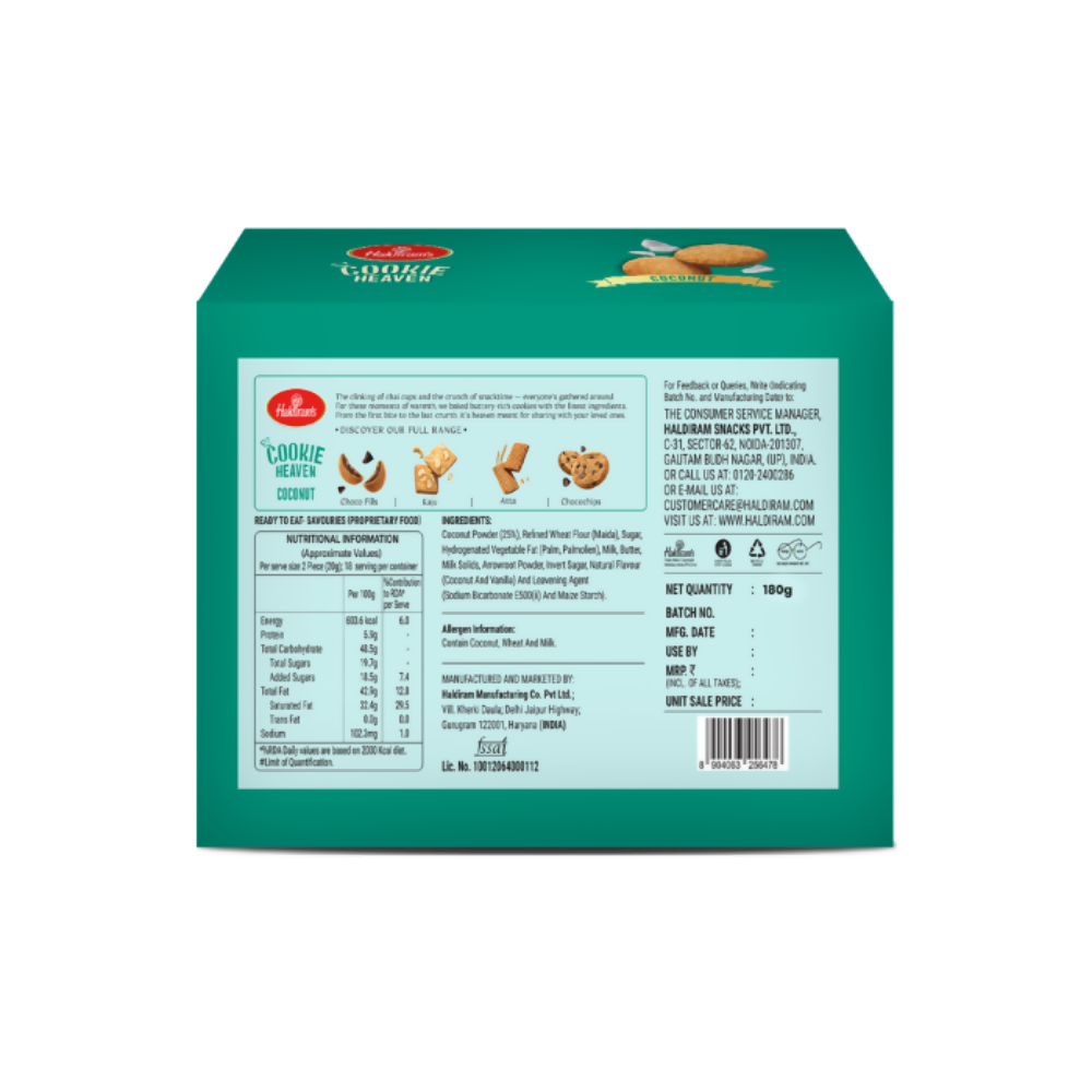 Haldiram's Coconut Cookies - Distacart