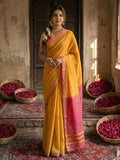 Shree Shyam Fashion Gold Cotton Saree - Distacart