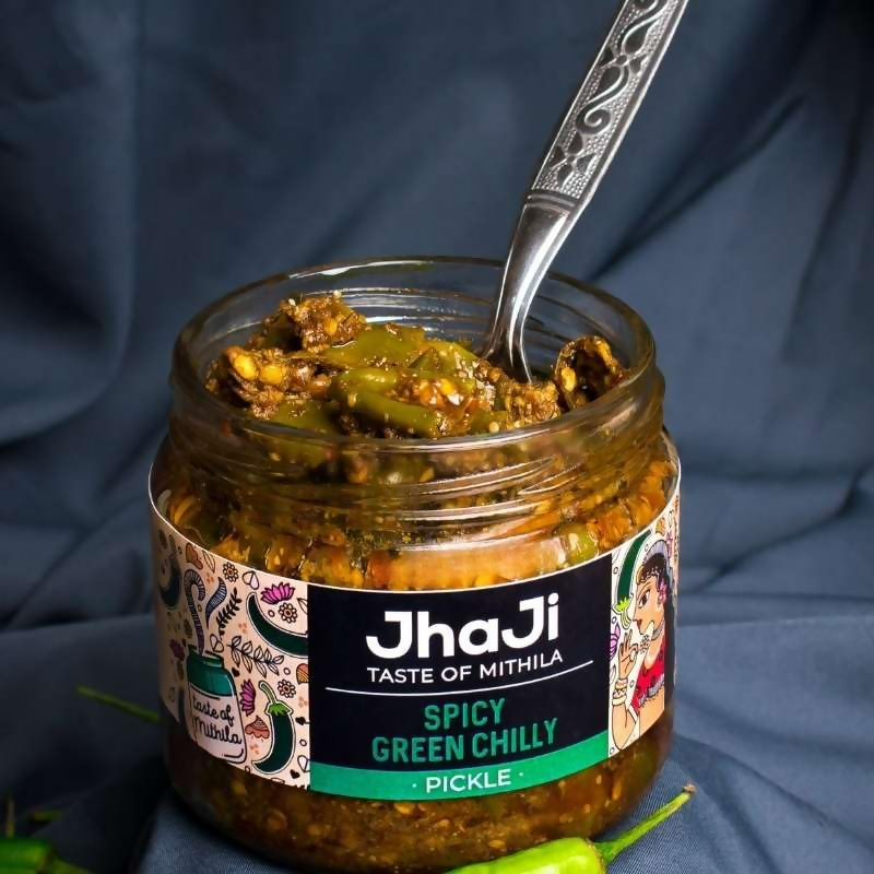 Jhaji Store's Spicy Green Chilli Pickle