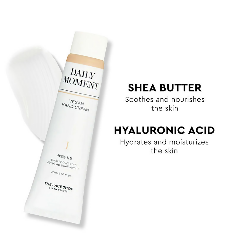 The Face Shop Daily Moment Vegan Hand Cream - Korean Skincare