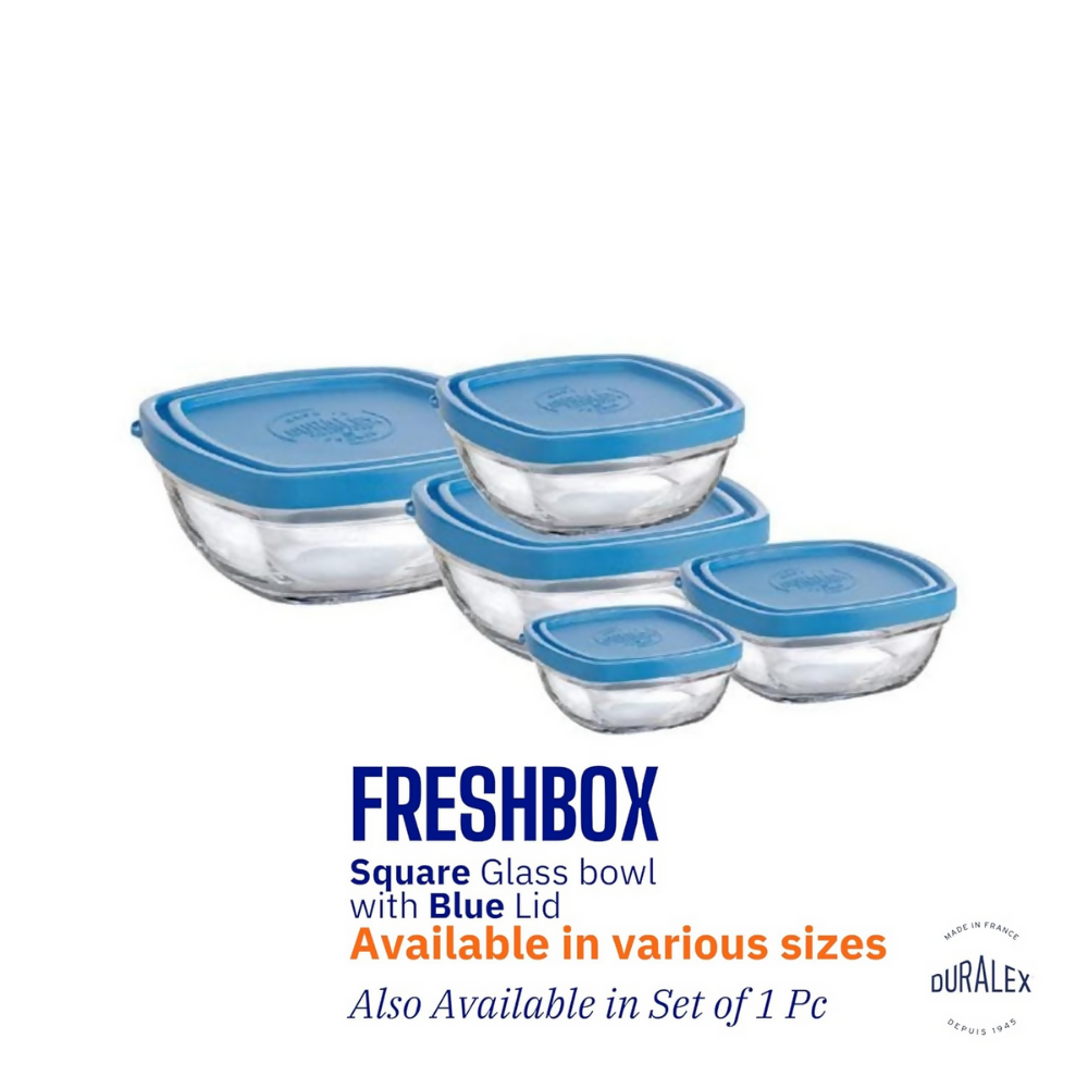Duralex FreshBox Set of 6 Tempered Glass Container