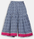 Ahalyaa Multi Crepe Printed Kids Kurta Sharara Set With Dupatta For Girls