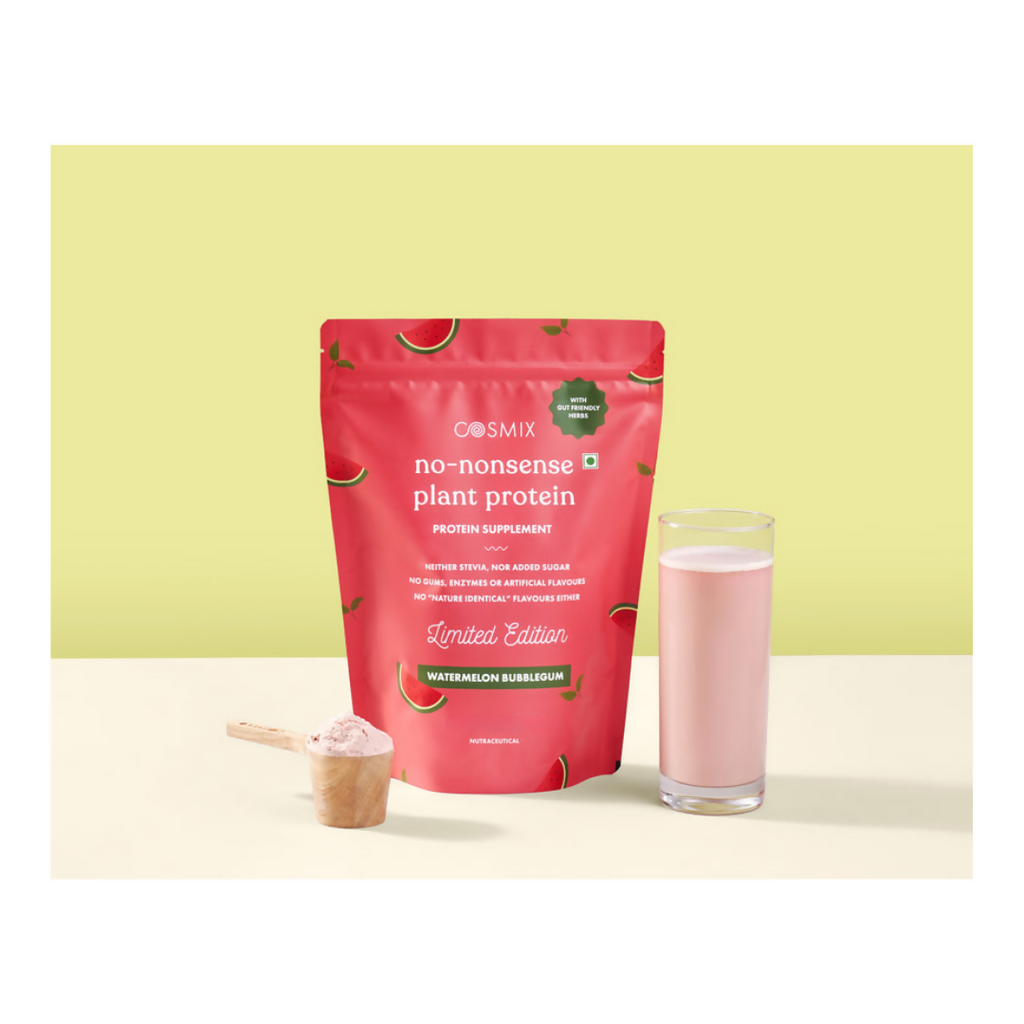 Cosmix No Nonsense Plant Protein Watermelon Bubblegum - Distacart