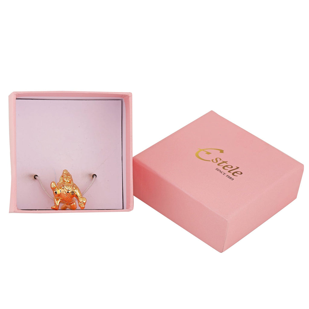 Estele Gold-Polished Divine Lord Krishna Idol for Home/Car Decor - Distacart