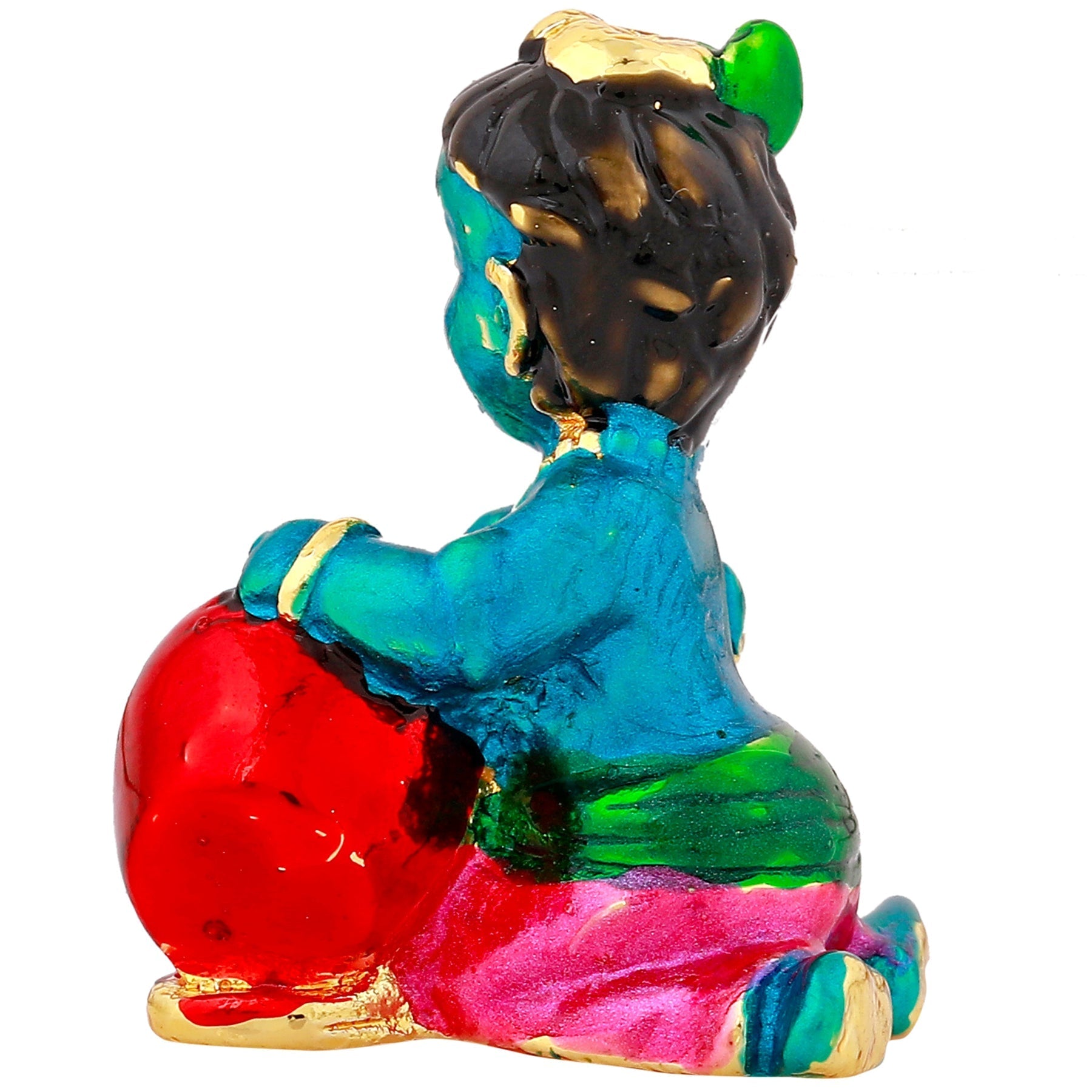 Estele Gold-Polished Divine Lord Krishna Idol for Home/Car Decor - Distacart