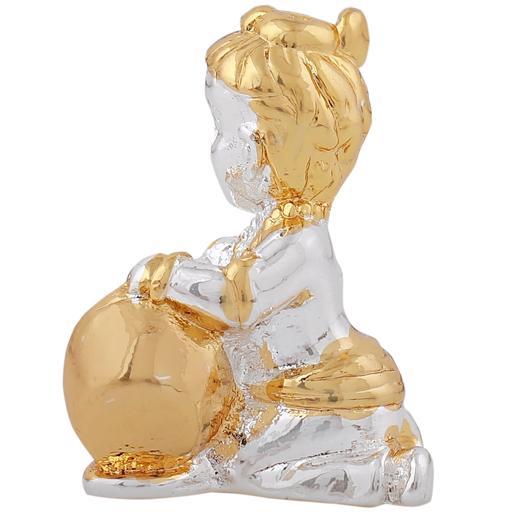 Estele Gold-Polished Makhan Chor Bal Sri Krishna Idol for Home/Car decor - Distacart