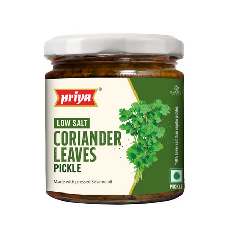 Priya Low Salt Coriander Leaves Pickle