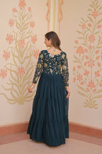 Joban Fashion Rama Georgette Sequence Embroidery Work Dress - Distacart