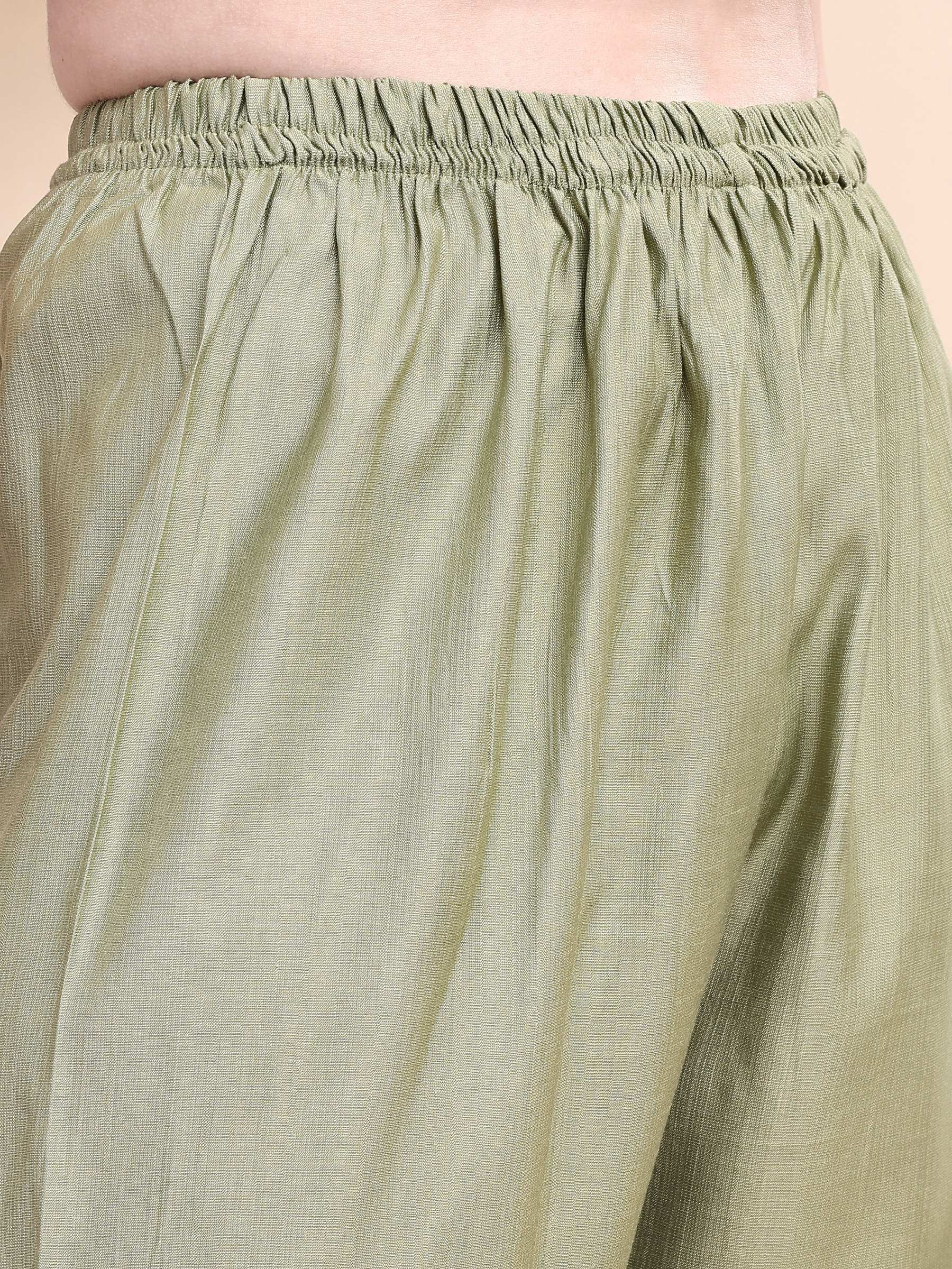 Floral Embroidered Co-Ords, Green - Hiral Fashion - Distacart