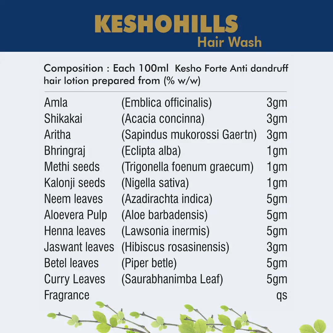 Herbal Hills Ayurveda Keshohills Ultra Hair Wash Shampoo