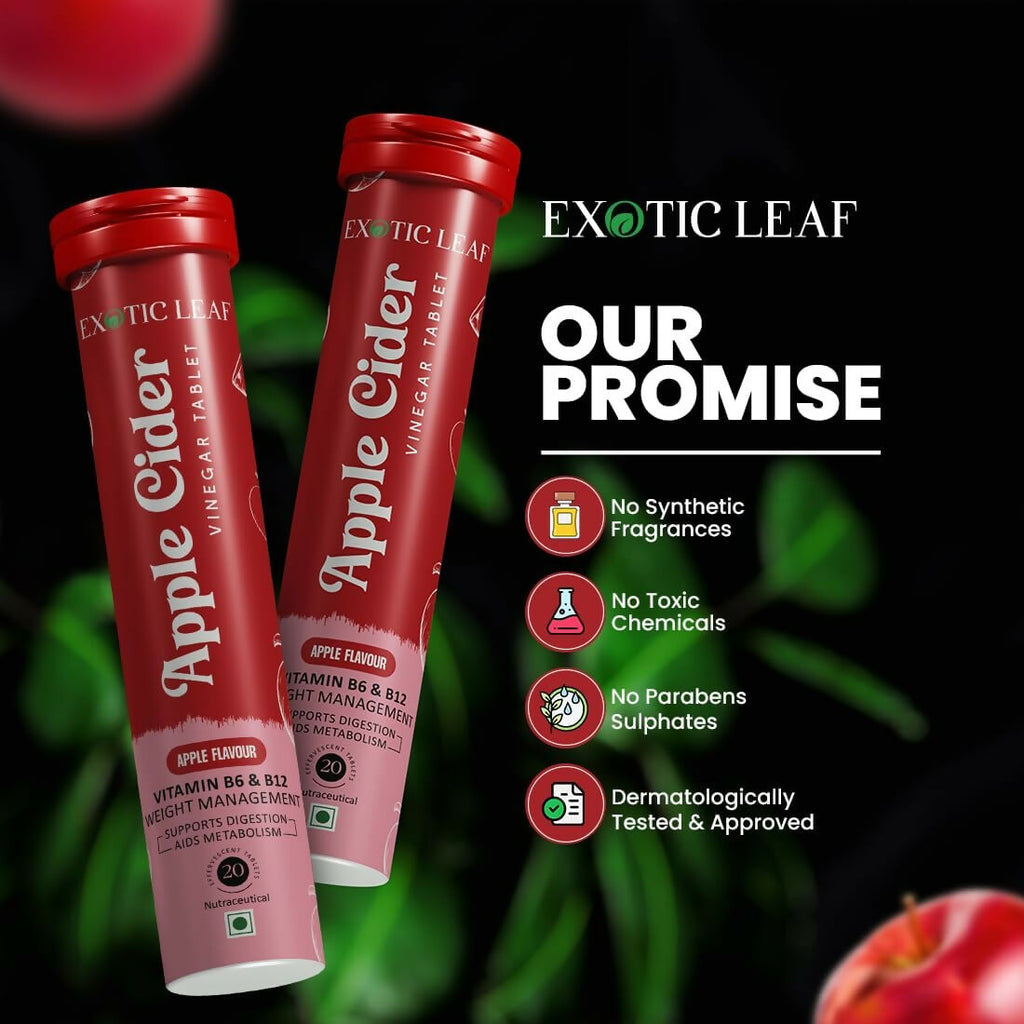 Exotic Leaf Apple Cider Vinegar Tablets - Distacart