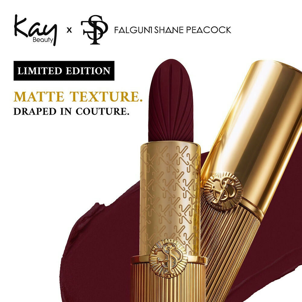 Kay Beauty x Falguni Shane Peacock Luxe Matte Lipstick - Mulberry Cashmere - Distacart