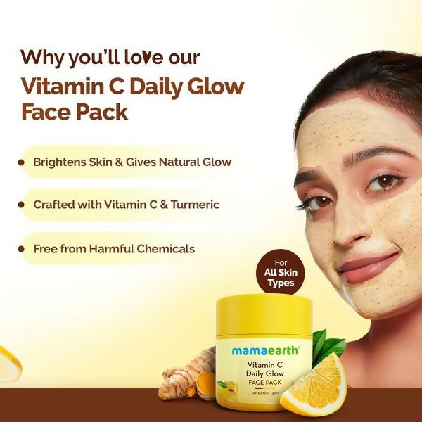 Mamaearth Vitamin C Daily Glow Face Pack with Vitamin C & Turmeric