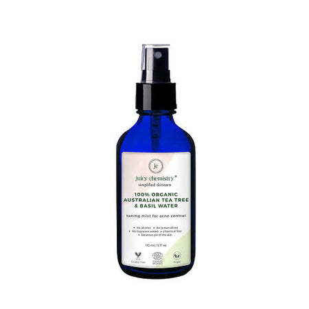 Juicy Chemistry Australian Tea Tree & Basil Water Toner for Acne-Prone Skin