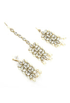 Mominos Fashion Johar Kamal Gold-Plated Rani Haar with White and Off white Pearls Jewellery Set - Distacart
