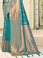 Shree Shyam Fashion Silk Sky Blue Saree - Distacart